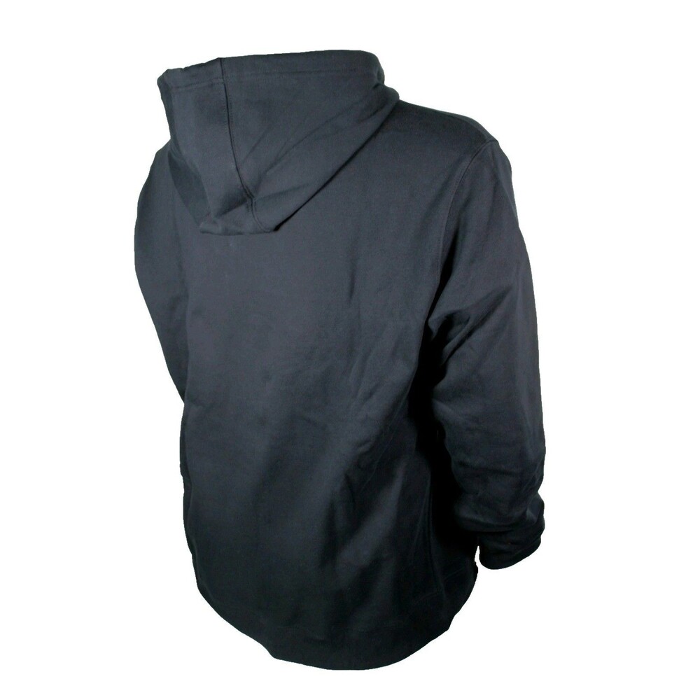 John Deere Men's L Quarter Zip Hoodie Cotton Rich Heavyweight Embroidered Black - Picture 4 of 11